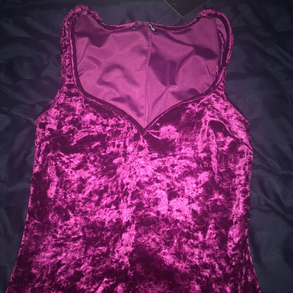 A velvet dress!